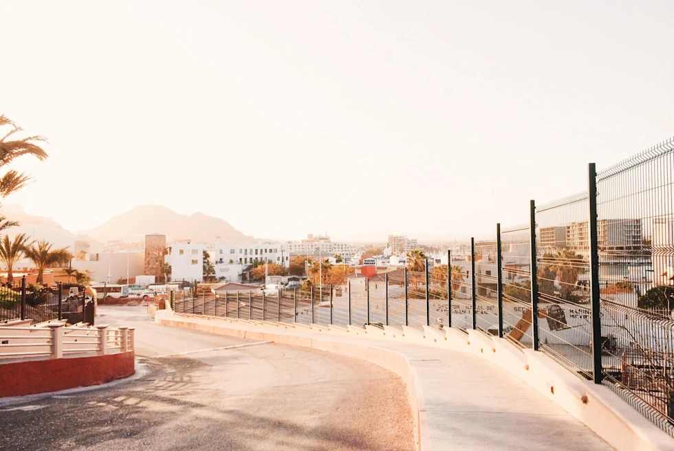 road into a small island city