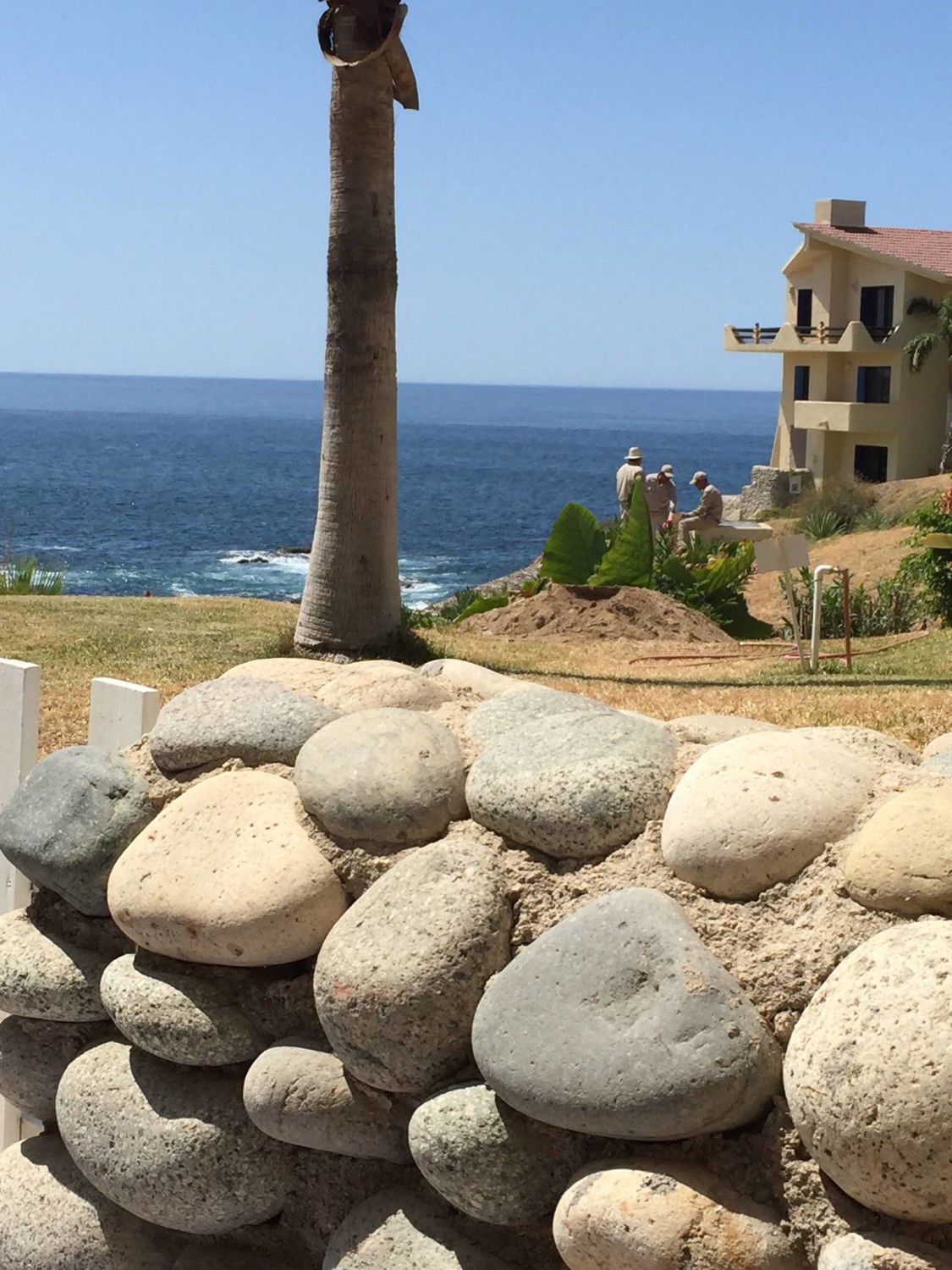 View of rocks and ocean at Misiones del Cabo