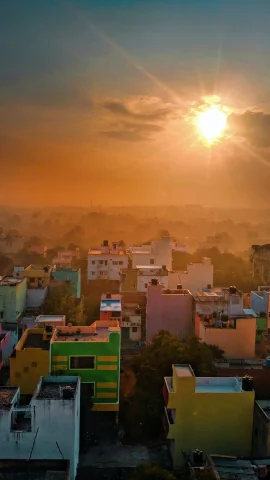 Chanai India at sunset