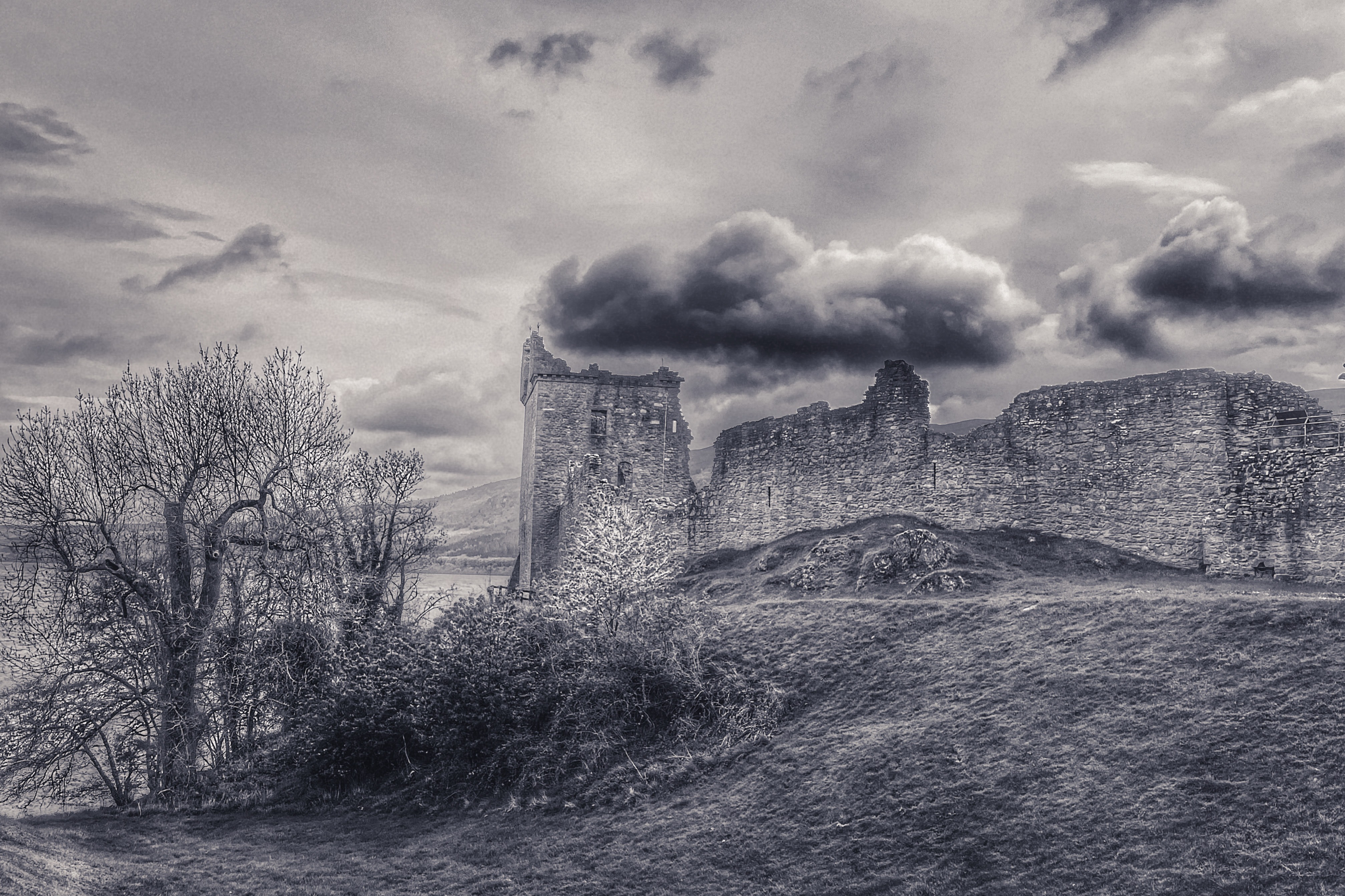 Urquhart Castle is a dramatic ruin on the shores of Loch Ness, echoing with tales of medieval Scotland's past and offering stunning vistas of the legendary waters.