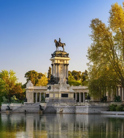 Retiro Park is one of the largest parks of the city of Madrid.