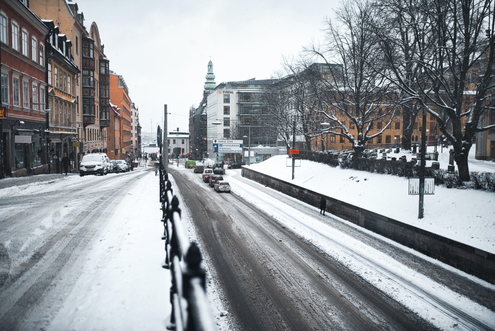 snow-covered street