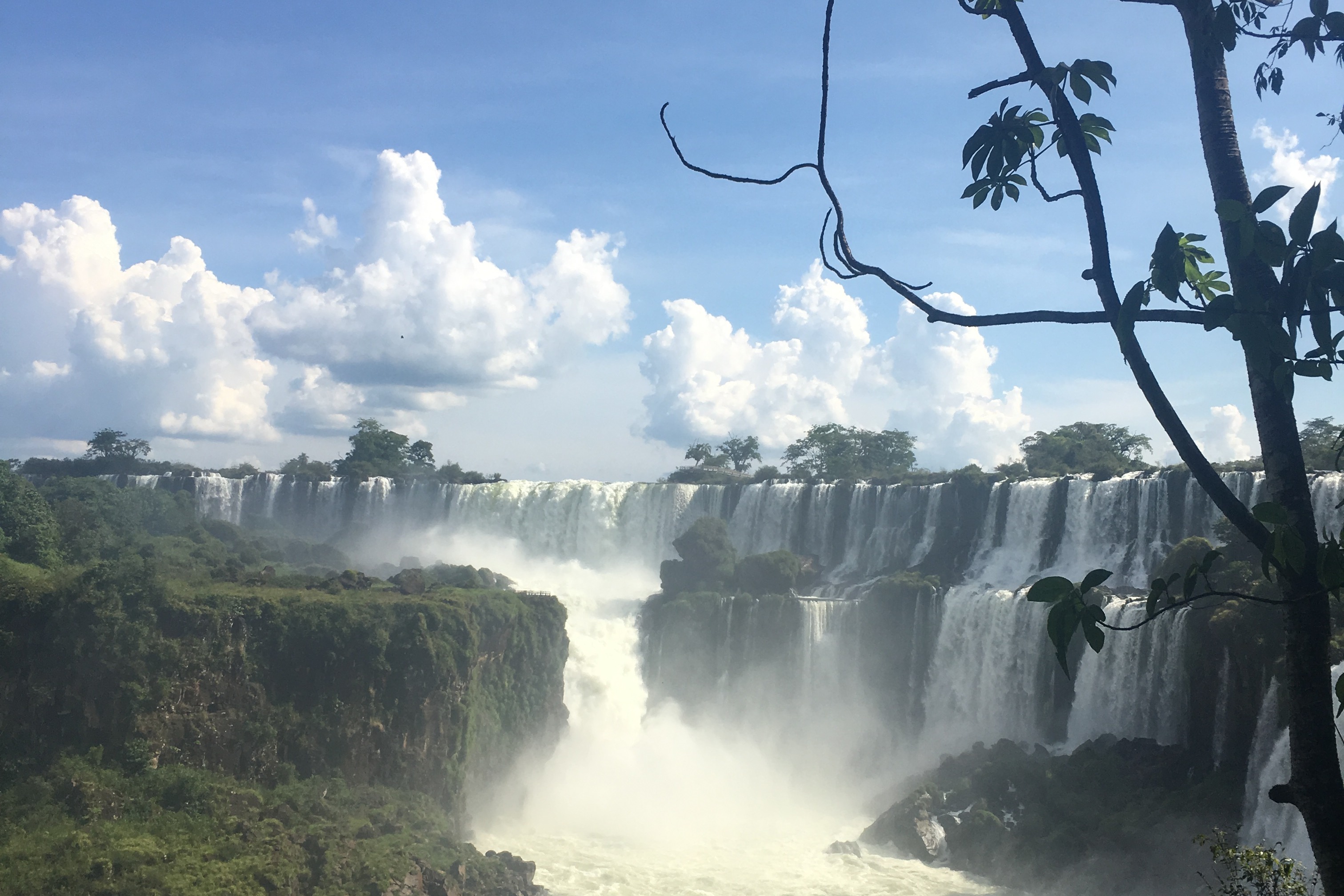 Iguazu Falls is nature's awe-inspiring masterpiece, a UNESCO-listed wonder where the Iguazu River cascades dramatically between Argentina and Brazil in a breathtaking display of water and mist.