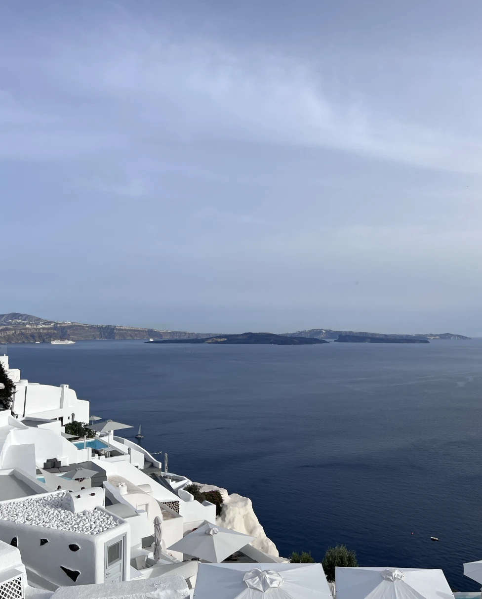 View of the sea from Santorini