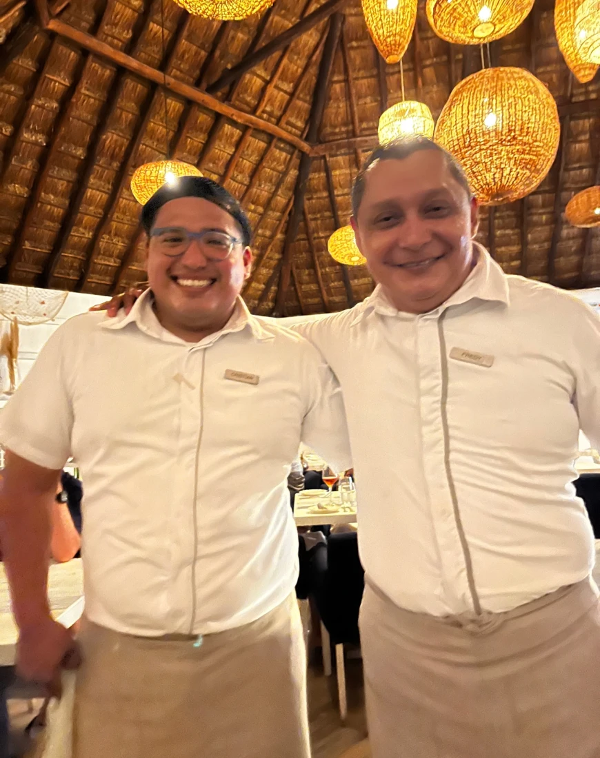 Two superstar servers from Fish House! 