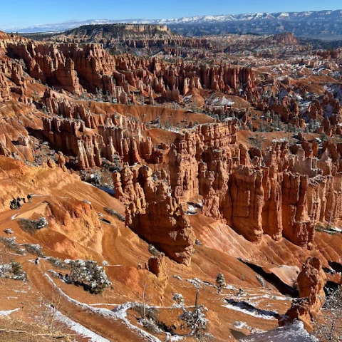 Bryce Canyon National Park showcases intricate rock formations.