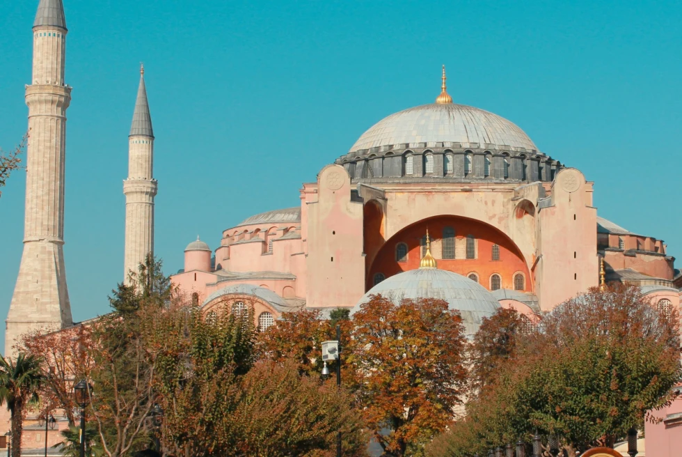  The Hagia Sophia Grand Mosque in Istanbul.
