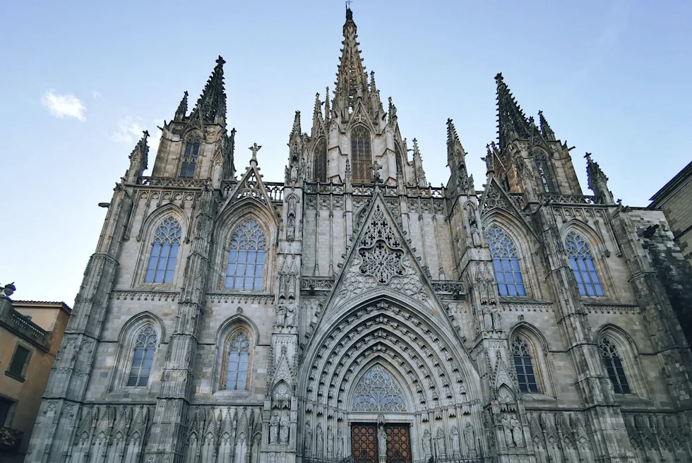 Barcelona, gothic towers.
