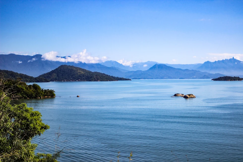 Paraty Island shot from above