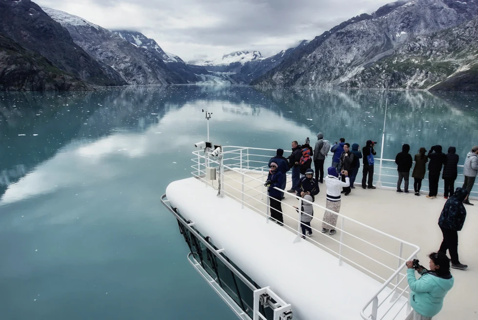 Glacier Bay National Park is a majestic Alaskan wilderness where towering glaciers, pristine fjords, and diverse wildlife converge in a stunning display of natural wonder.