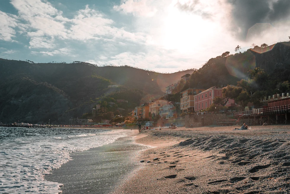 Beach in Cinque Terry, Italy