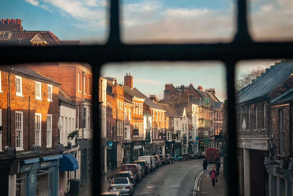 street view through a window