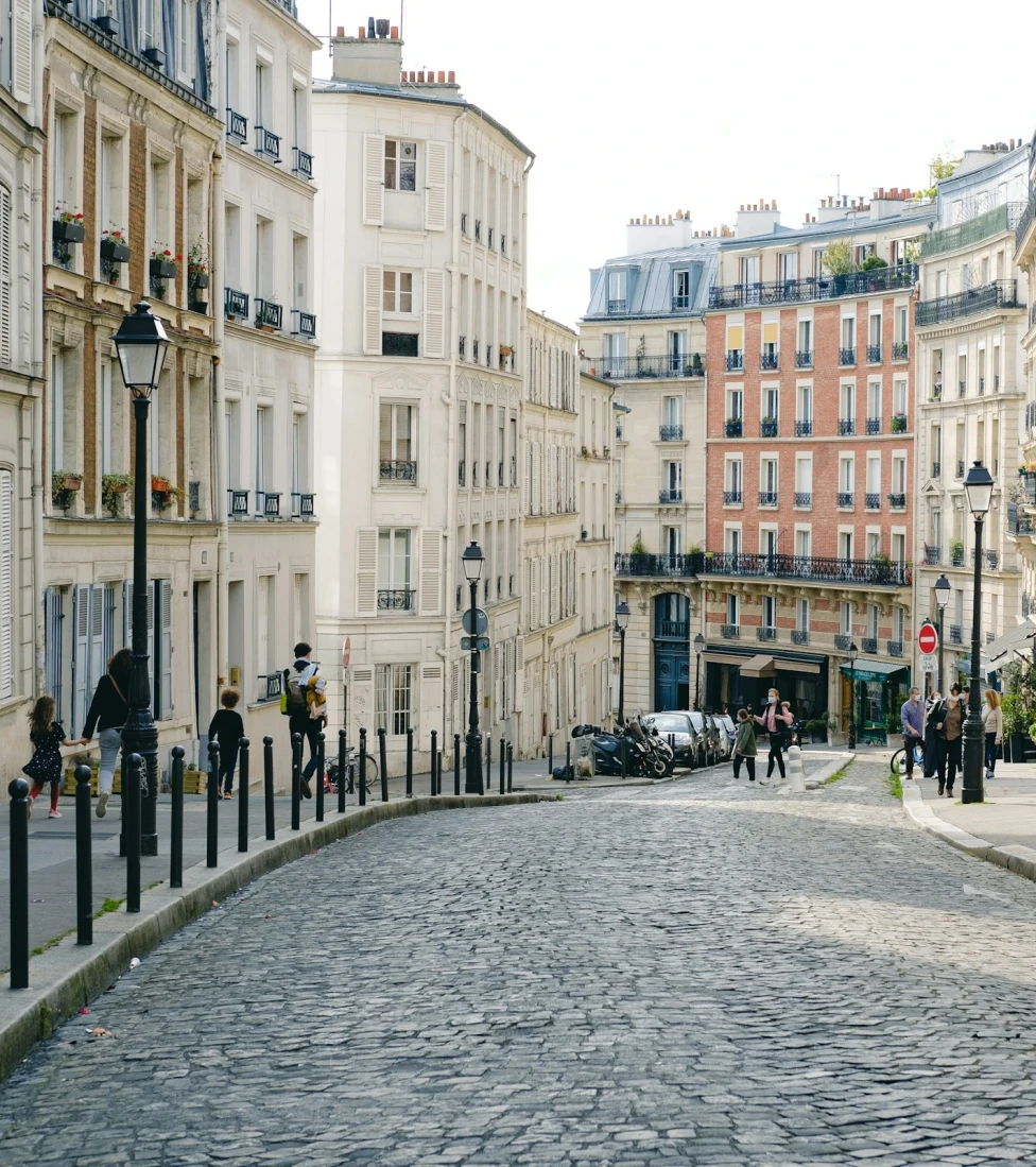 A city street in Paris during the daytime