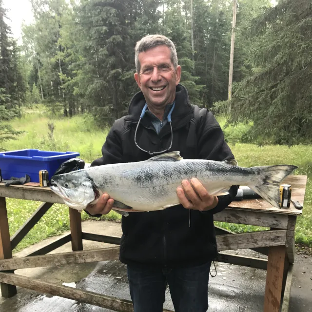 peter with fish