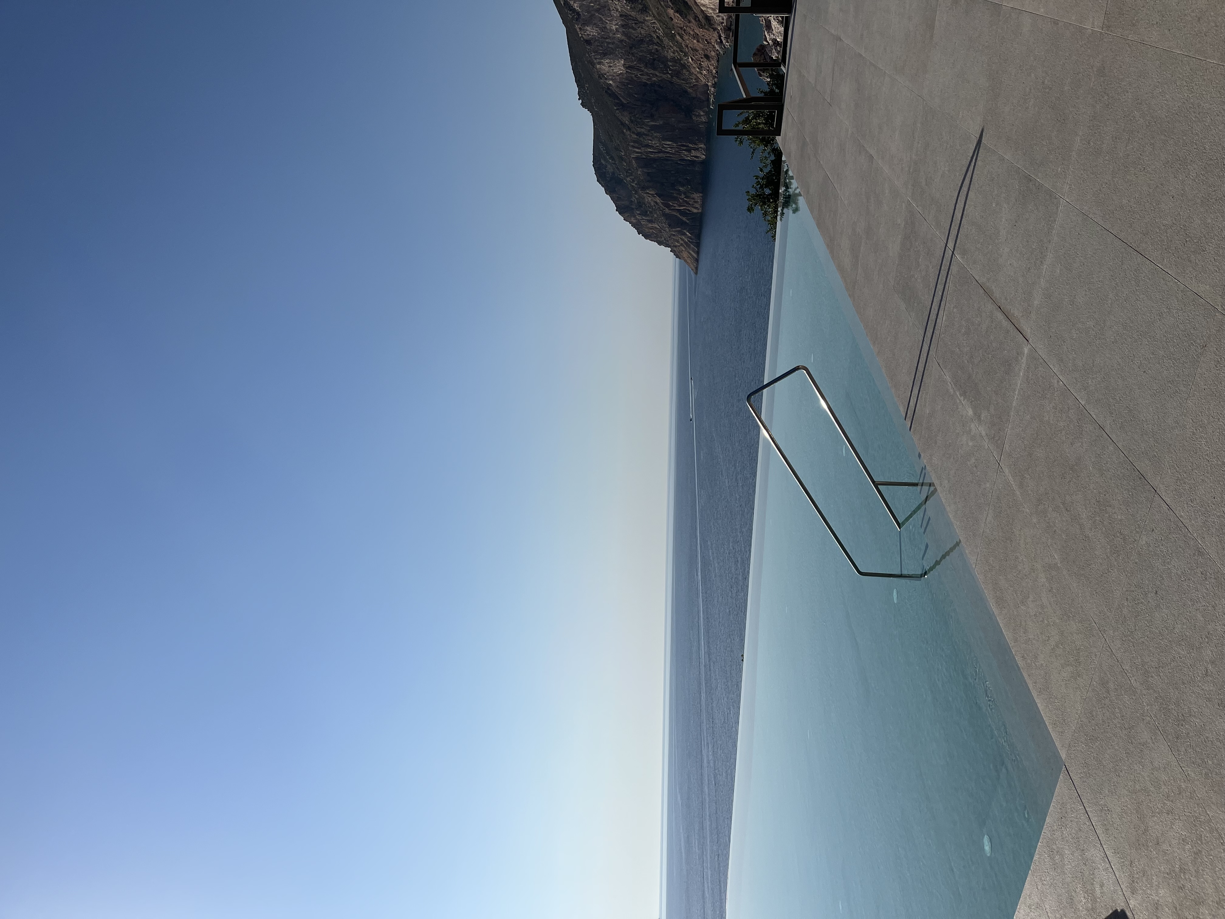 Pool with sea view