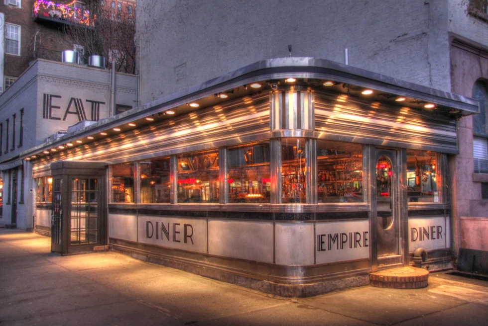 diner window