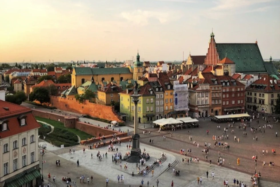 Beautiful day time in Warsaw