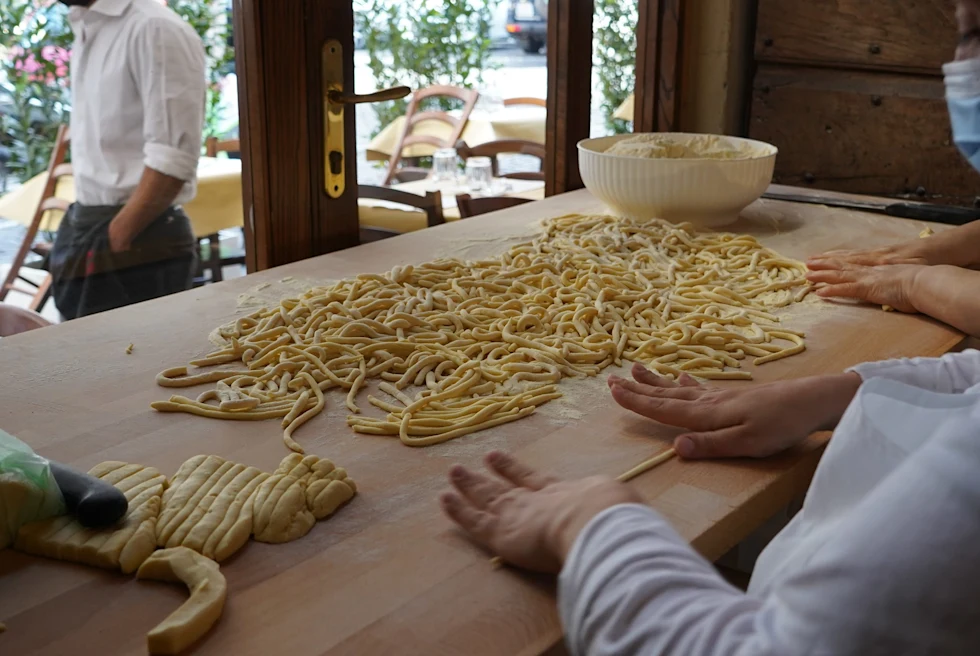Osteria da Fortunata's handmade pasta.