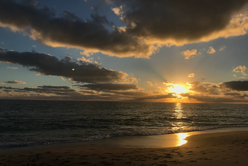 Sunset view at Beach Florida