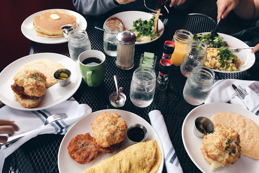 Modern cozy Southern food at a restaurant in Atlanta.
