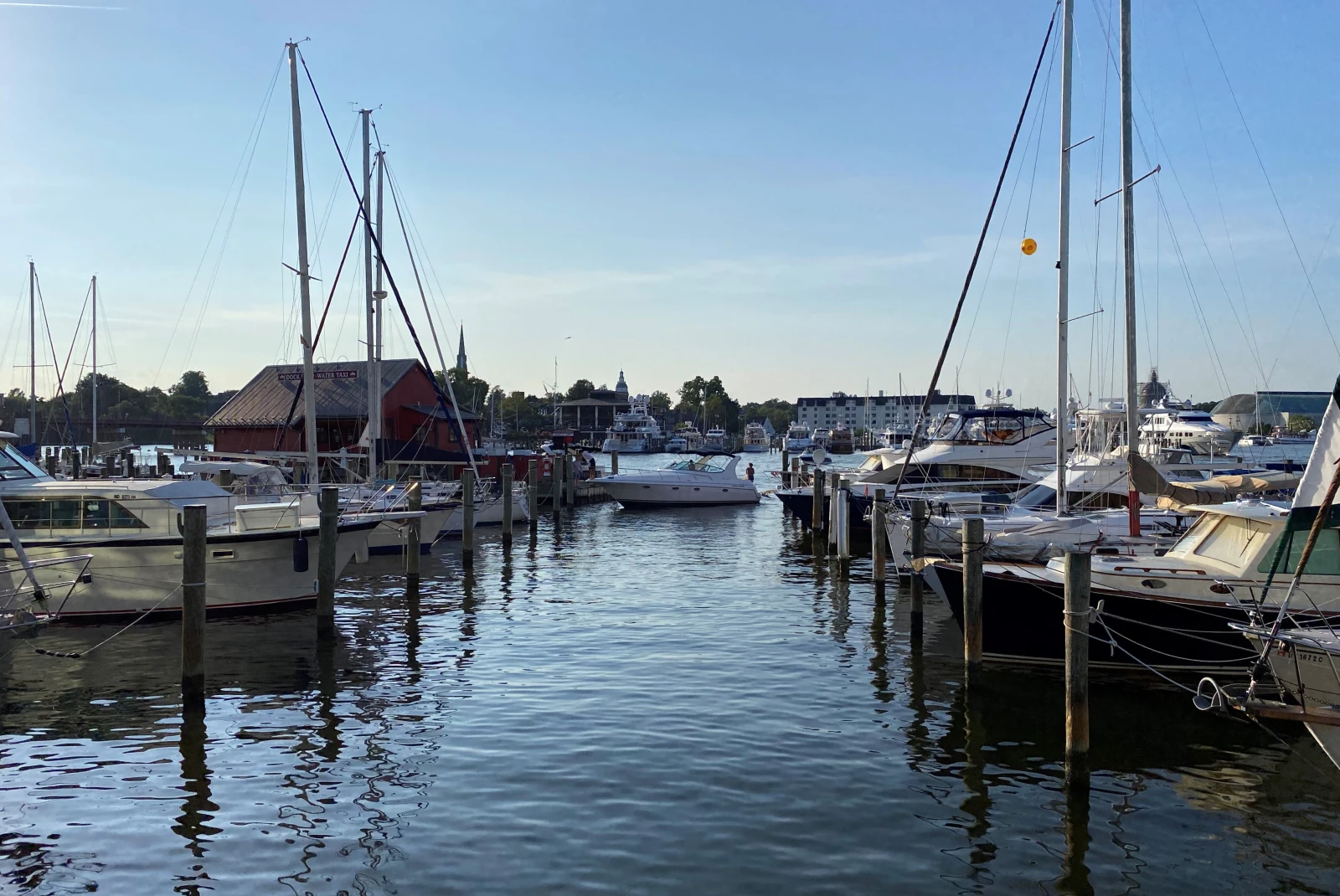 Boats at the marina in Annapolis, Maryland