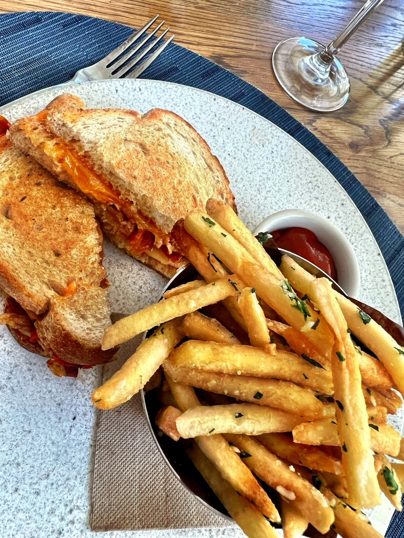 Grilled Cheese and Parm Fries