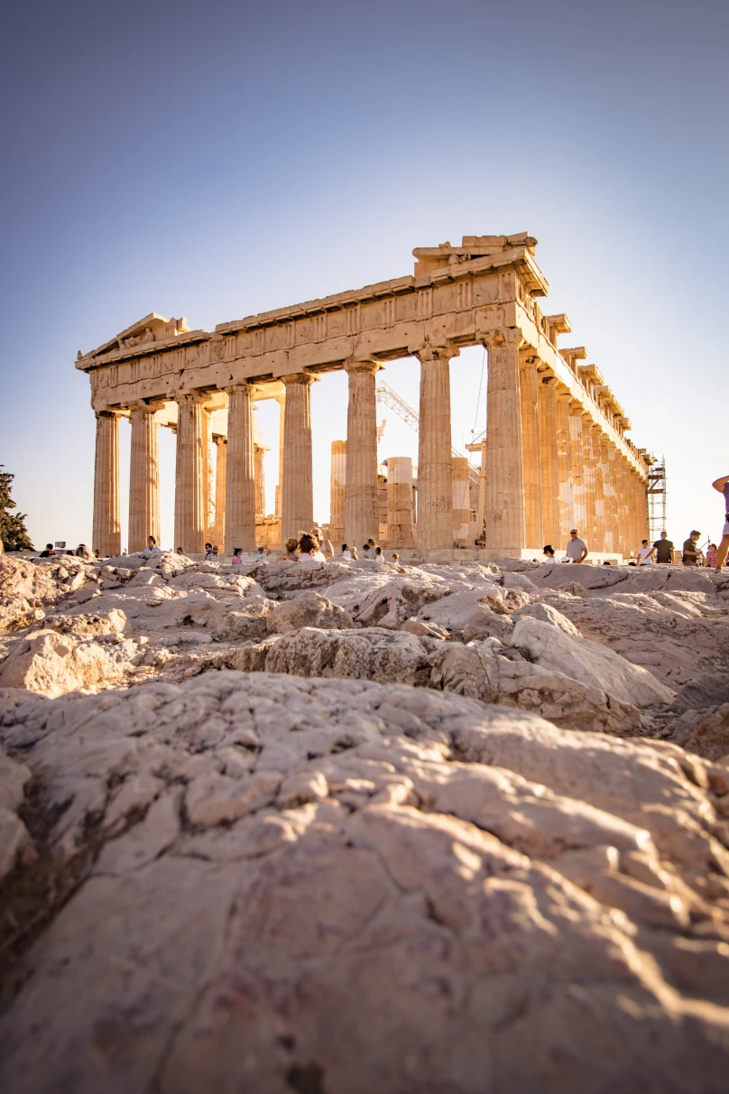 Ancient ruins in Athens, Greece. 