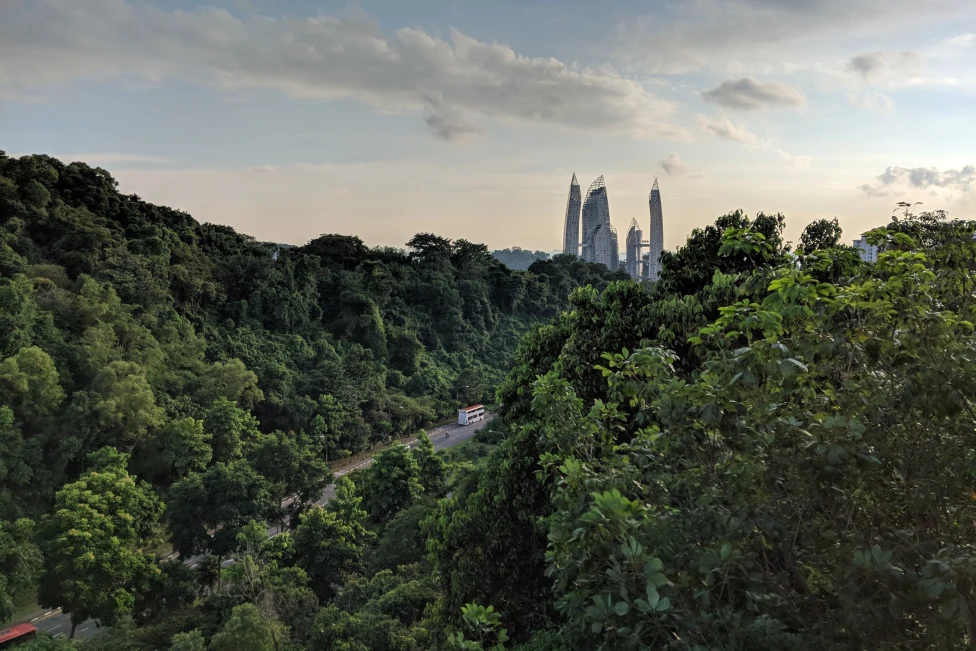 Panoramic views of Singapore. 