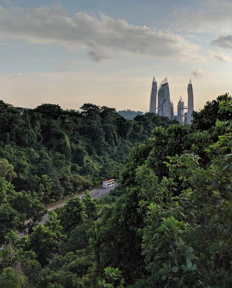 Panoramic views of Singapore. 