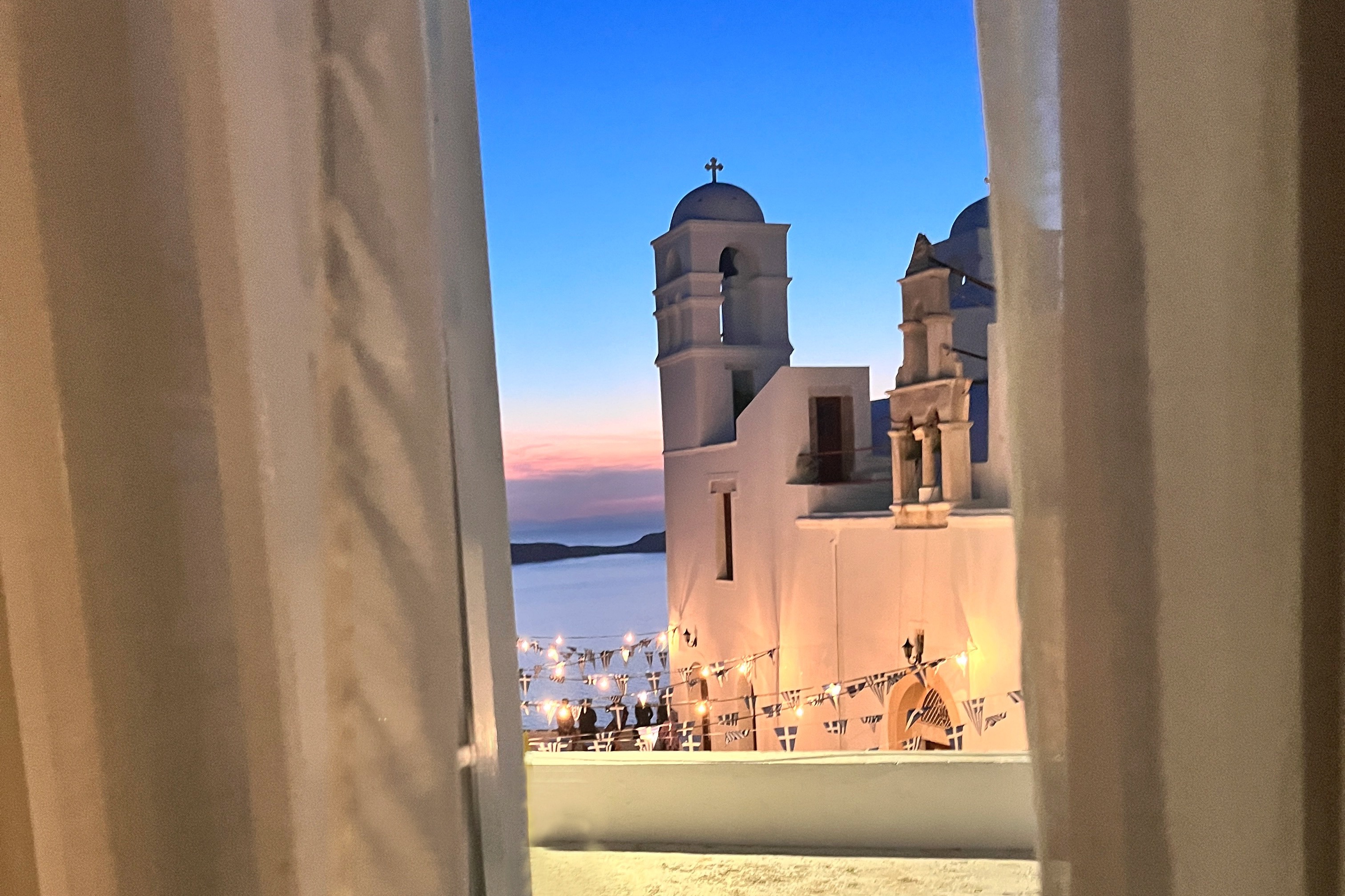 Window view of the Plaka Castle.