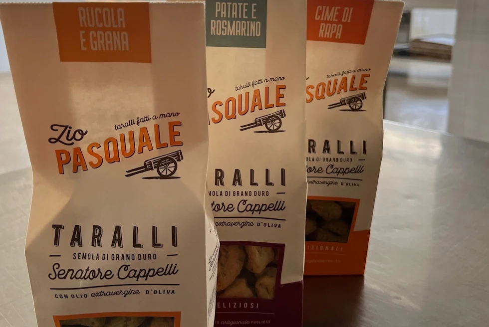 Zio Pascuale's Taralli (crispy mini-bagels) is an intense flavour experience.