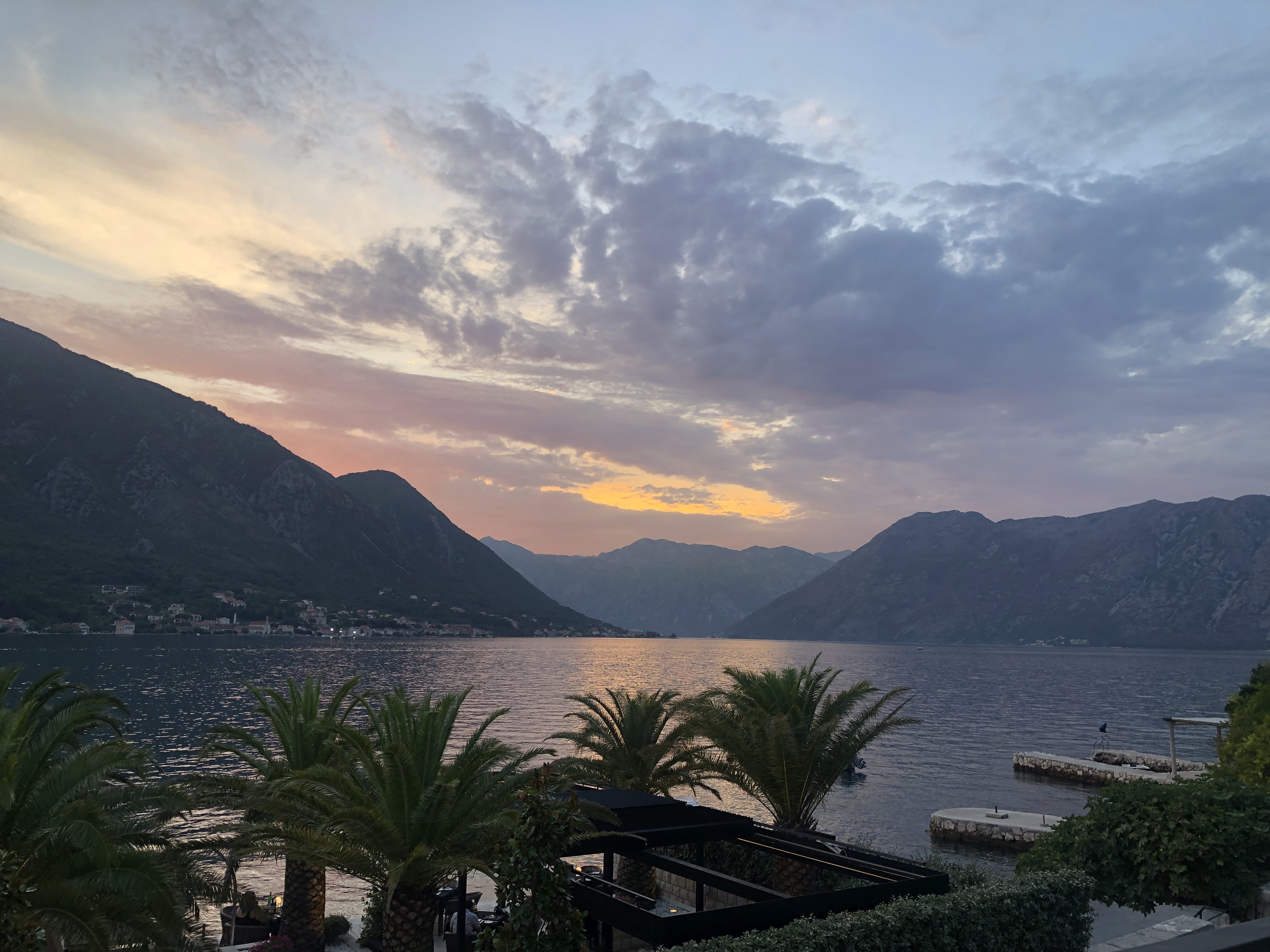 Dubrovnik port and old town. 
