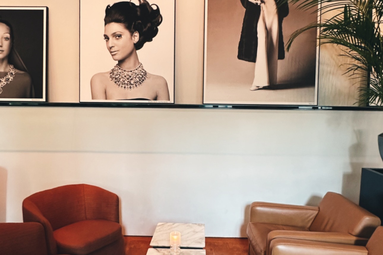 Lounge at the Bvlgari Hotel in Milan