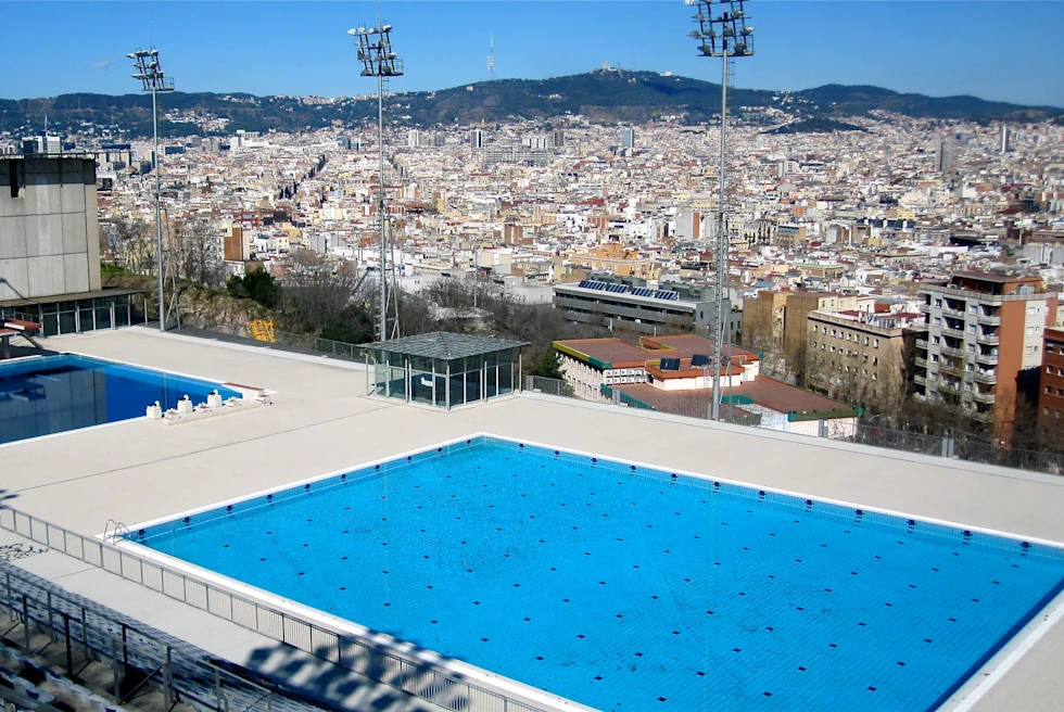 Piscina Municipal de Montjuic in Barcelona.