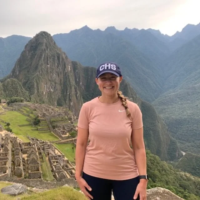 Travel advisor LeAnna Haigler in the ancient ruins of Machu Picchu. 