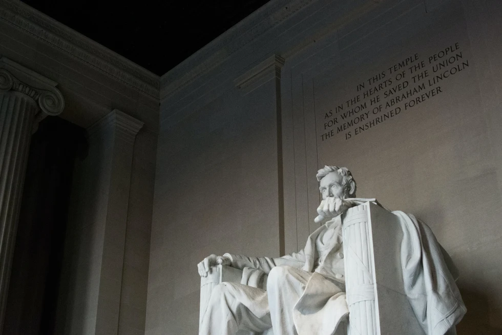 Lincoln Memorial in Washington DC. 
