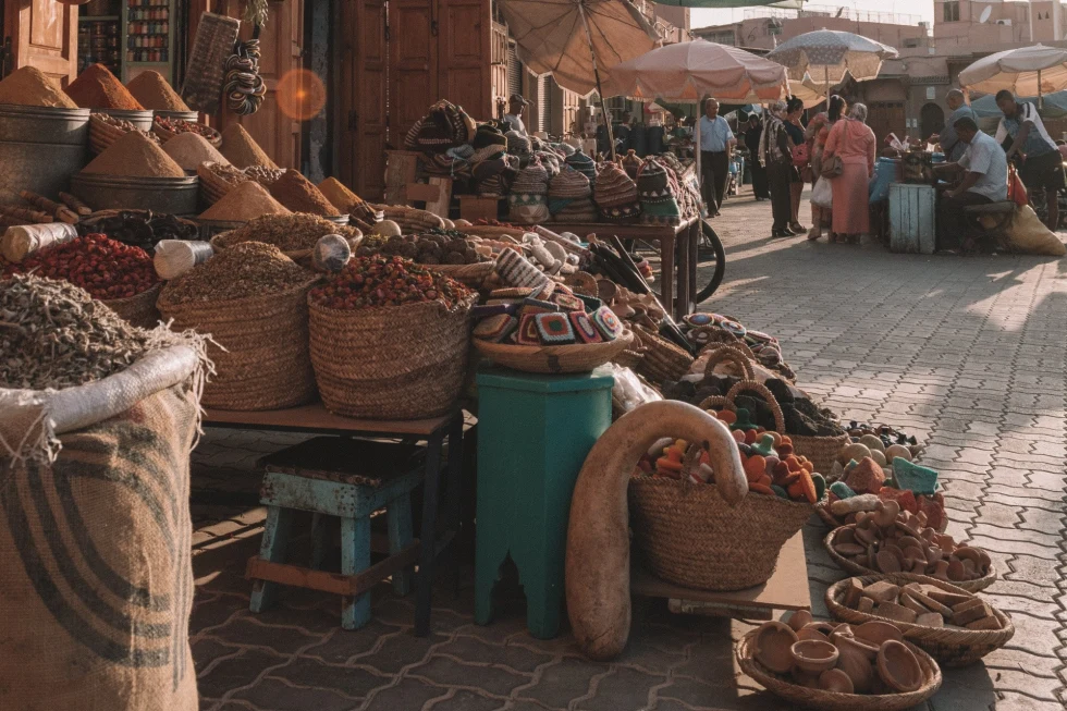 African market selling food