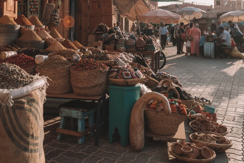 African market selling food