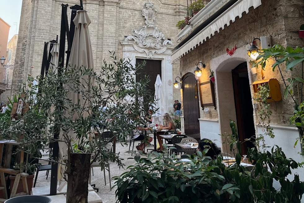 Old town of Bari, where Calette del Capitolo is a port city in southern Italy.