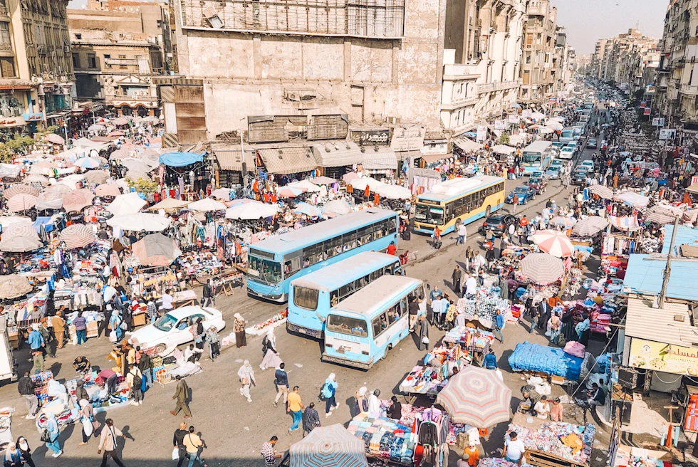 A panorama photo from Cairo Tower.