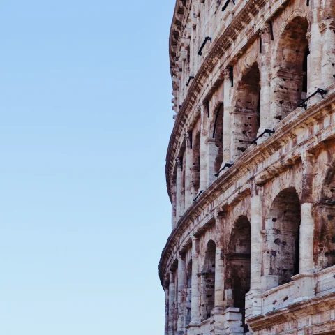 side of a ancient building