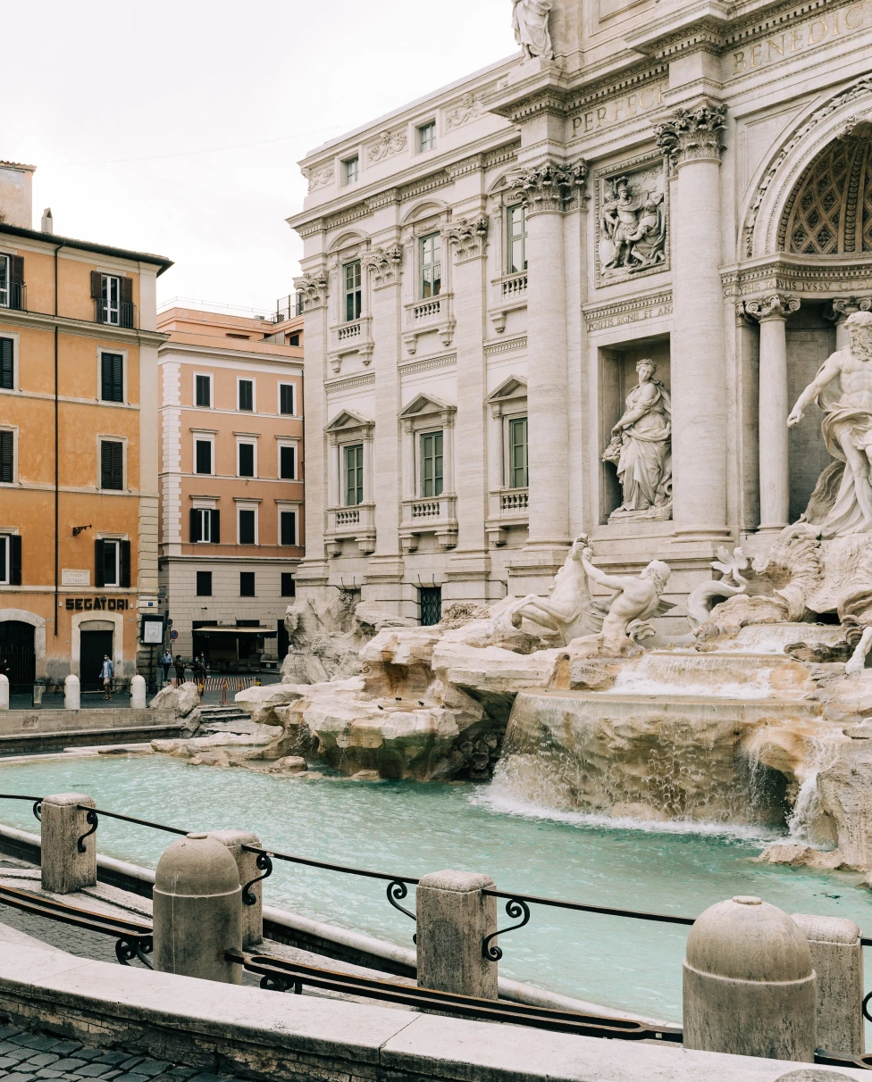 Trevi fountain in Rome, Italy. 