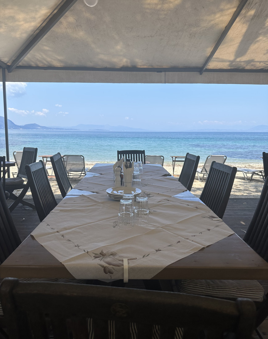 Lunch view at a local village sea side