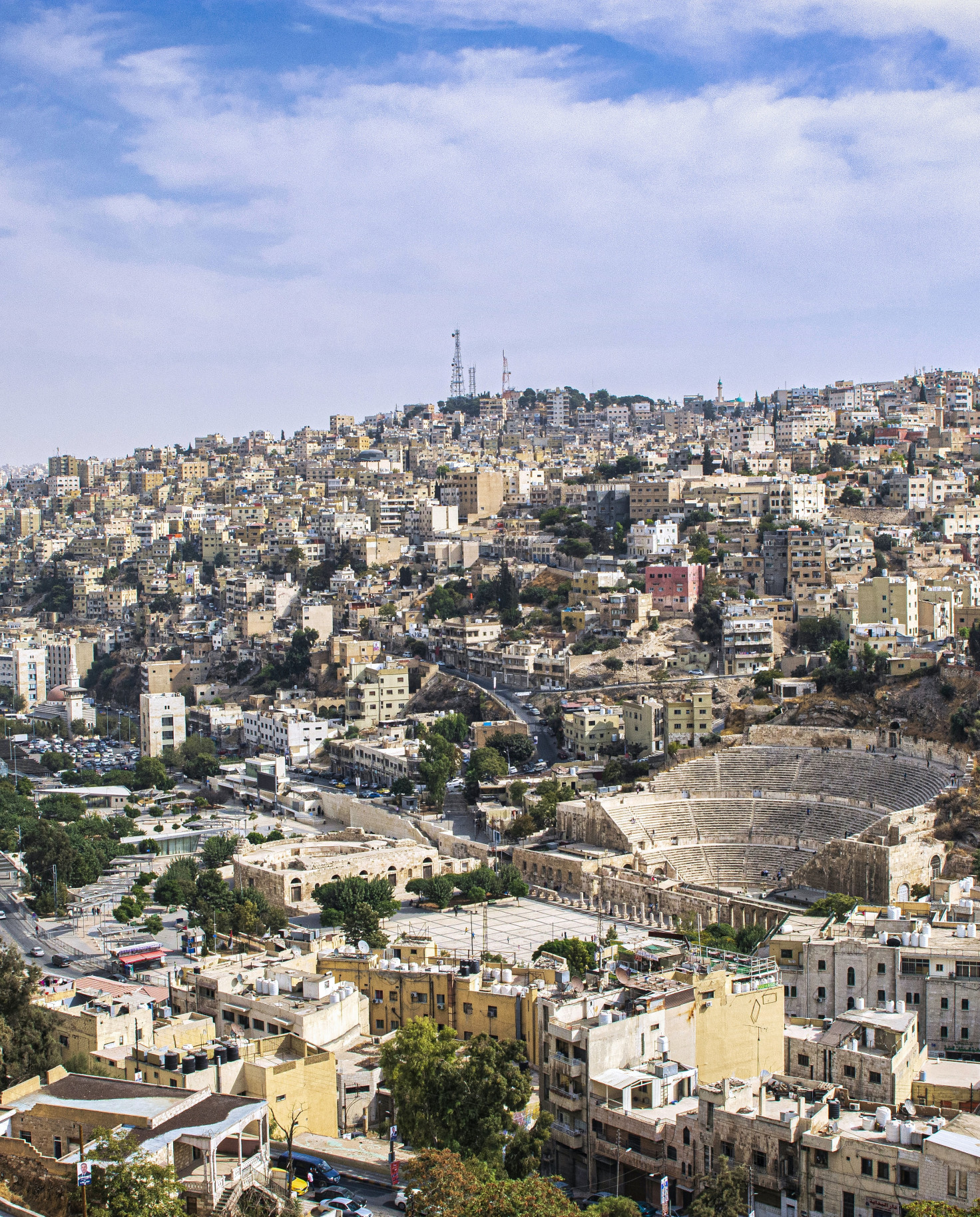 City view of Amman Jordan