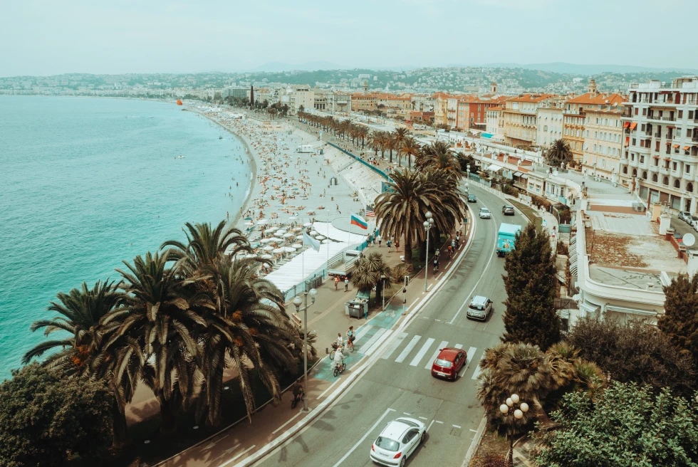 Promenade des Anglais is a stunning waterfront promenade along the French Riviera in Nice, offering a picturesque blend of Mediterranean beauty and vibrant coastal life.