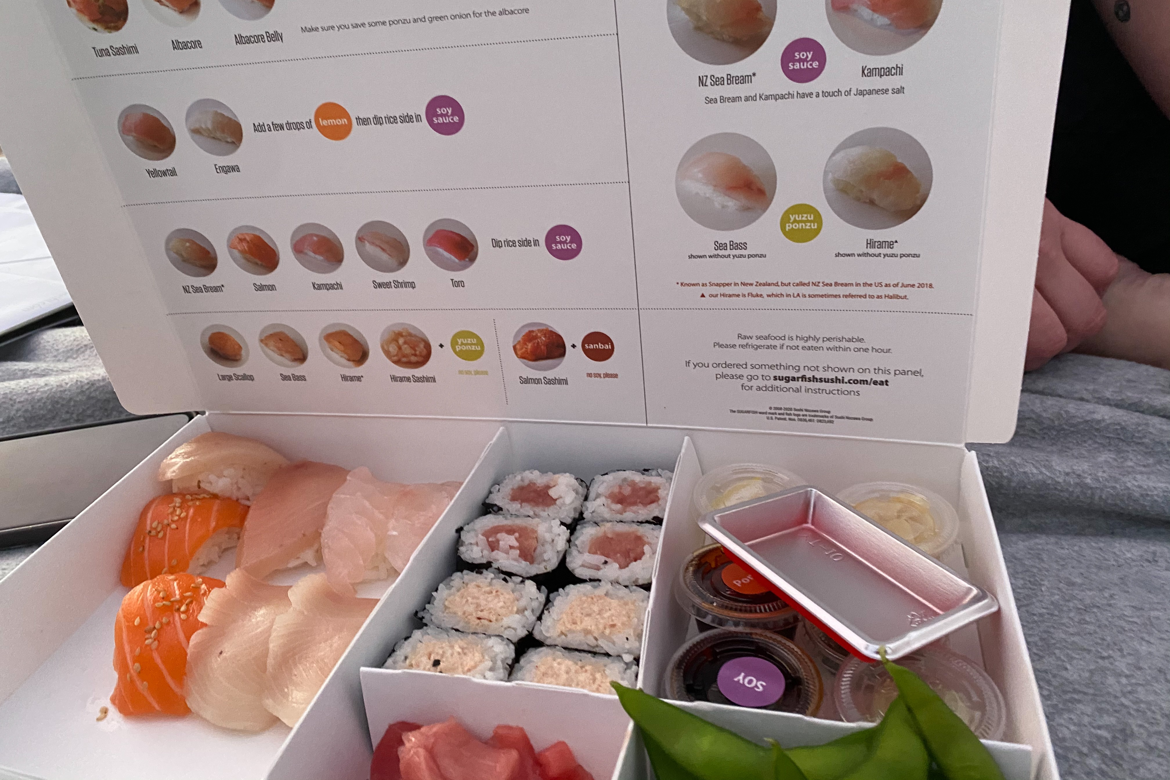 Sushi can be enjoyed in one of the eateries in Los Angeles.