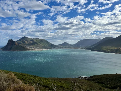 A view of Haute Bay on the way to the Cape of Good Hope.