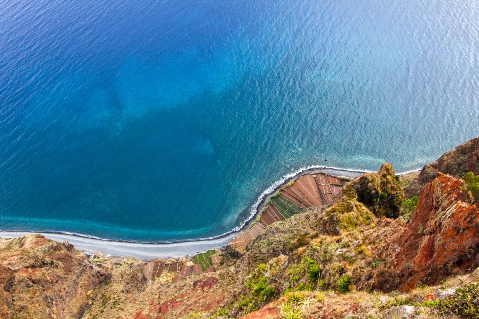 Aerial view of Madeira. 