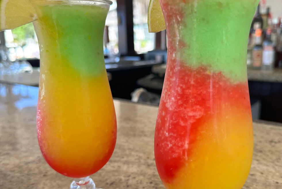 The multi-flavor of juice glasses