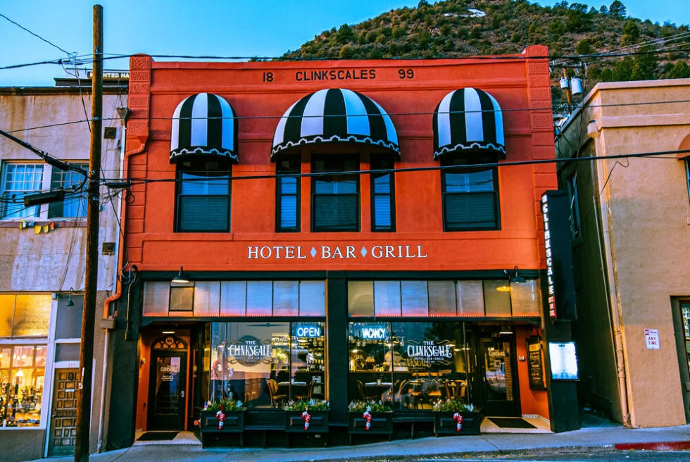 The Clinkscale is a hotel, bar and grill in Jerome, AZ.